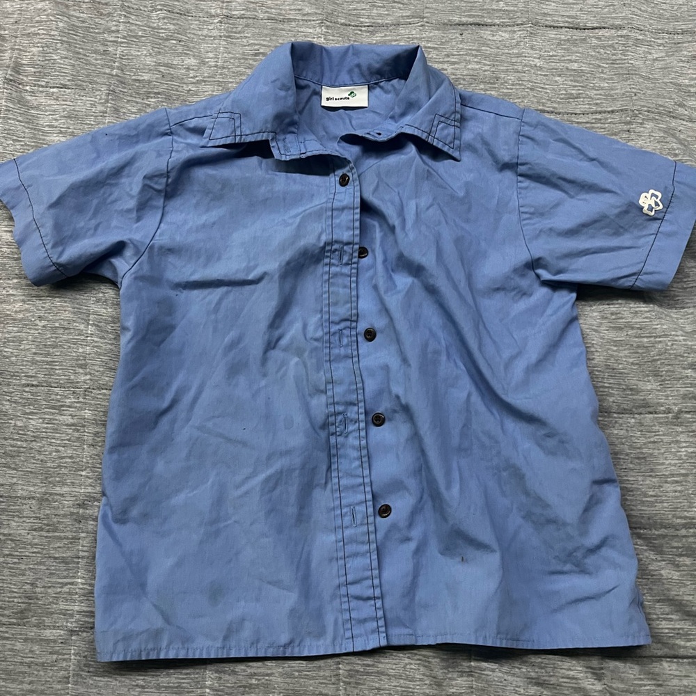 Girl Scouts Button Down Shirt. Girls size 10